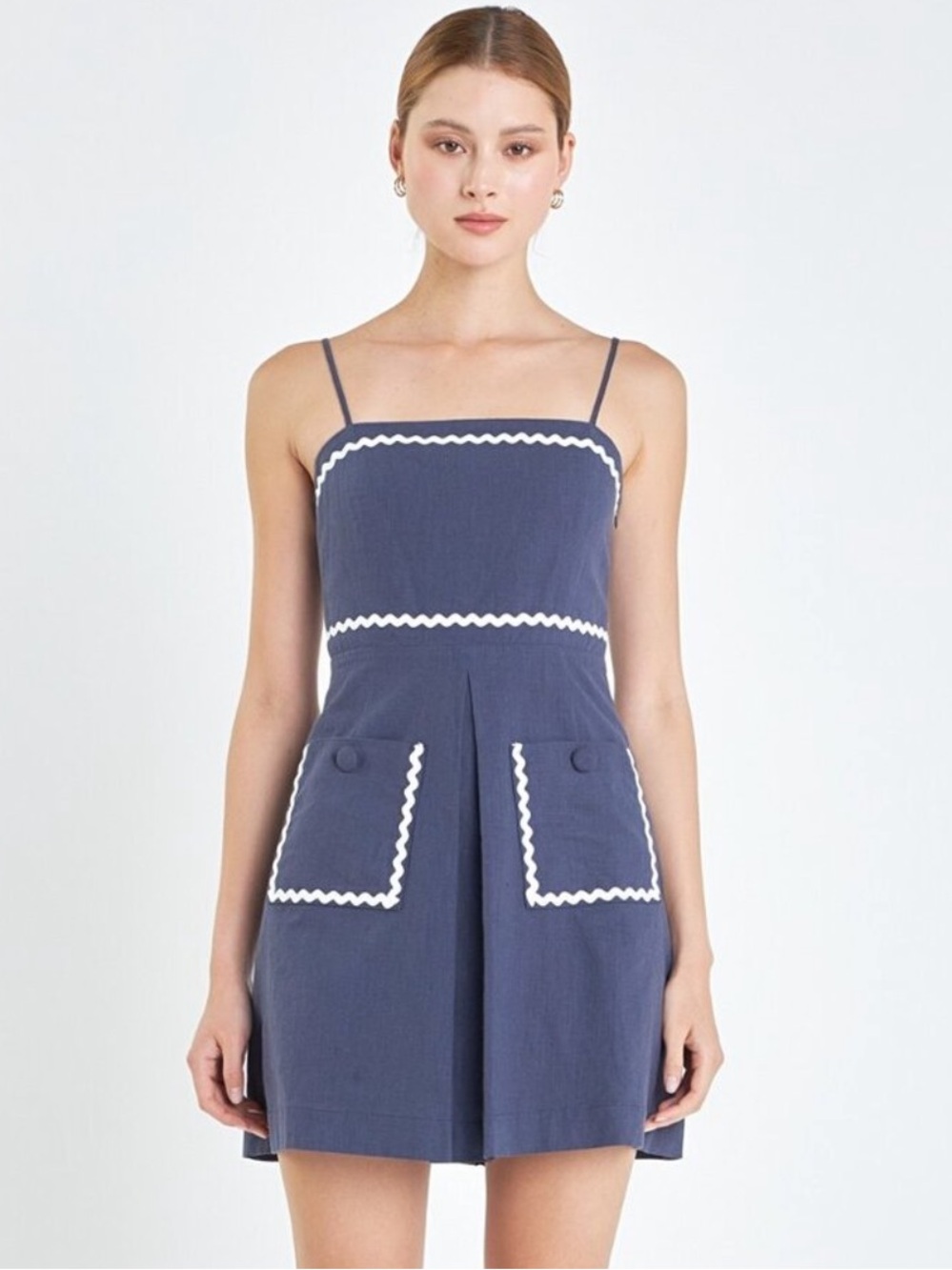 English Factory Navy Dress